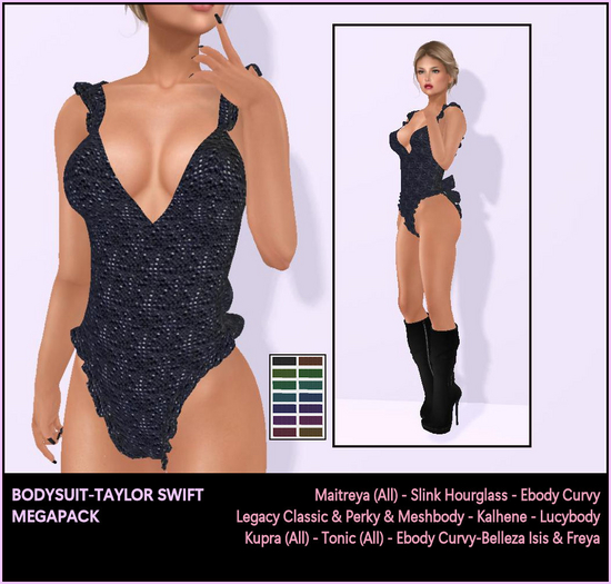 PROMO GIFT-BODYSUIT-TAYLOR SWIFT-MEGAPACK -FITS MAITREYA-LEGACY-EBODY-BELLEZA-TONIC-KUPRA >>>LIMITED TIME 70% OFF<<<