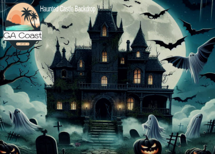 GA COAST - Haunted Castle Backdrop  - UNPACK HUD
