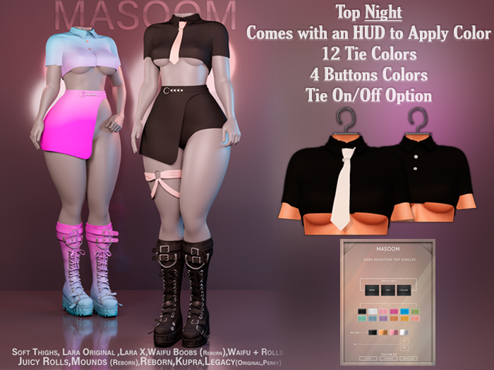 [[ Masoom ]] Dark Devotion Top - Night