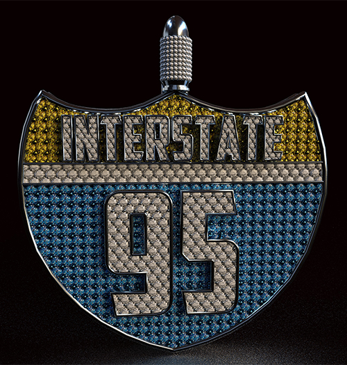[813] Interstae 95 Pendant