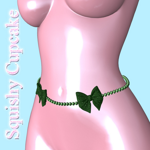 Green Belly Pearl Chain