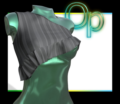Second Life Marketplace - Grey Ruffle Top