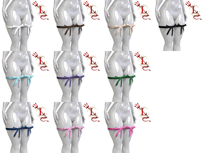 LUCIFER FATPACK Ribbon Garters