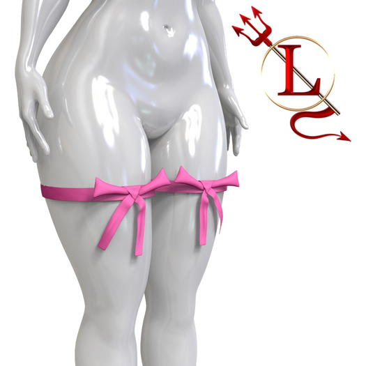 Pink Ribbon Garters