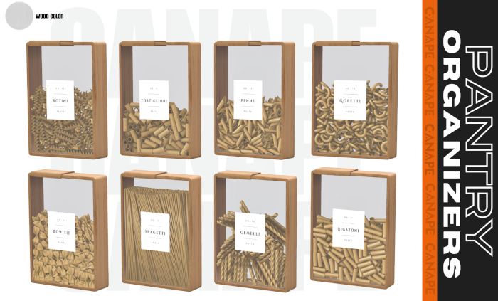 [Canape] Pantry Organizers - WHITE