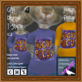 GPA Dinkies T-Shirt BOM - Hocus Pocus Print v.2