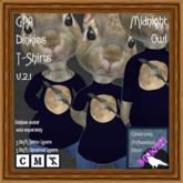GPA Dinkies T-Shirt BOM - Midnight Owl Print v.2