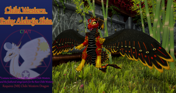 Rubyqu33 Second Life Second Life Marketplace - {LumenDraconis} Ruby Alebrije Dragon Skin (Boxed)