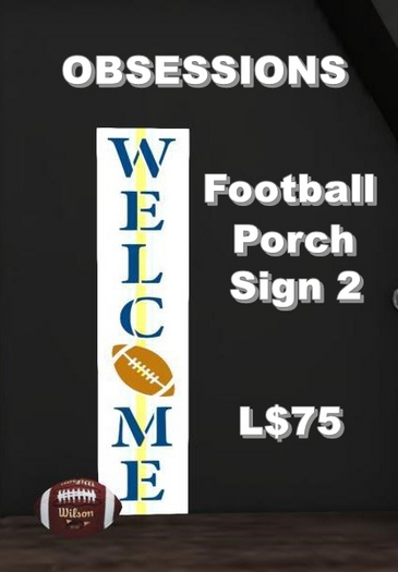 FOOTBALL WELCOME SIGN 2