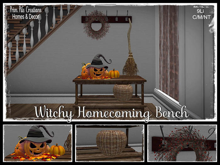 ~PPC~ Witchy Homecoming Bench  