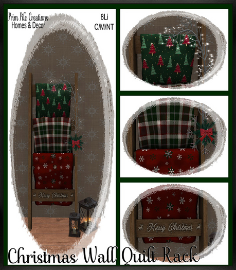 ~PPC~ Christmas Wall Quilt Rack