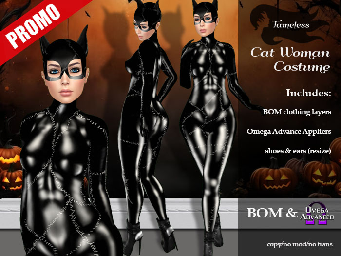 $1L PROMO Tameless Cat Woman Costume BOM & Omega Appliers