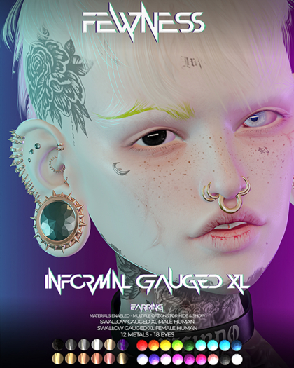 Fewness - Informal Gauged XL Earring