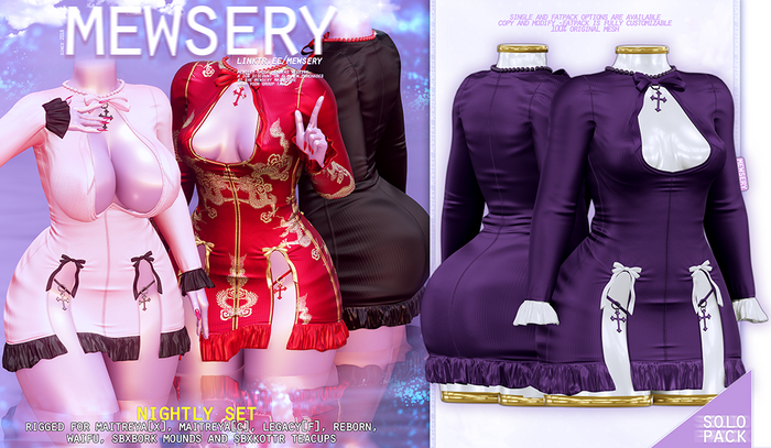 #Mewsery Nightly Set{Amethyst}