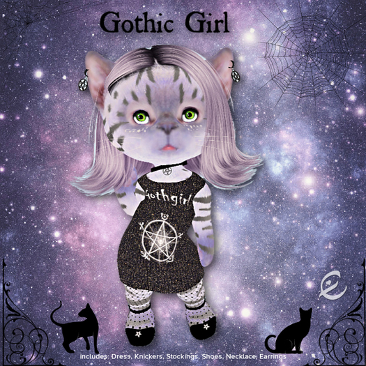 DINKIE~*ema's dinkie-Gothic Girl boxed (ADD)