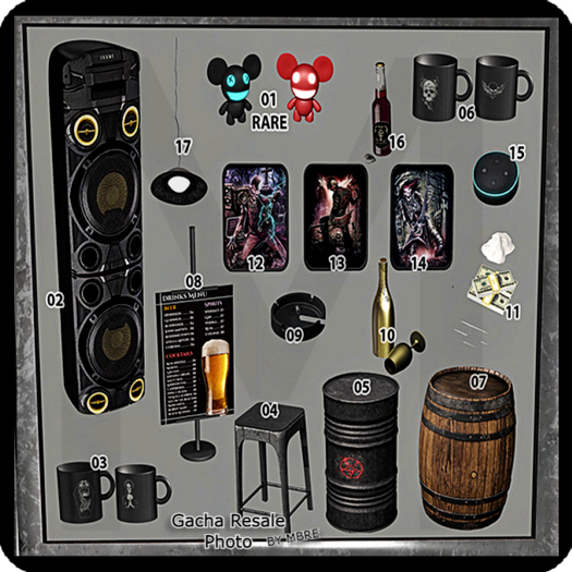 01 ::InkMe:: Rock Music Bar RARE