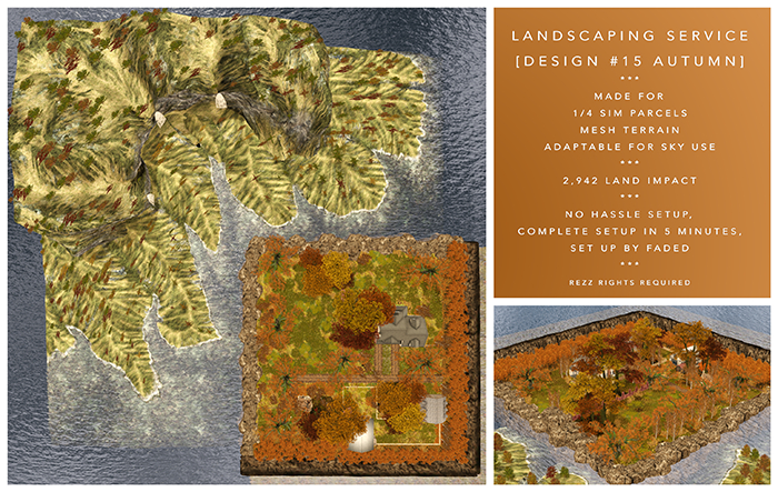 [F] Landscape 15 - Whimsical Country - AUTUMN (1/4 Sim)