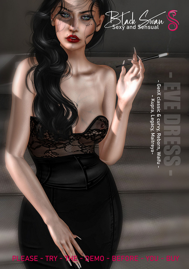 ! Black Swan ! Eve dress - FATPACK