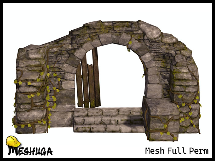 Meshuga Landscape - Forsaken Stone Gate FULL PERM MESH 