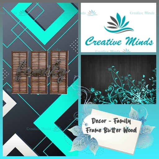 Decor - Family Frame Butter Wood