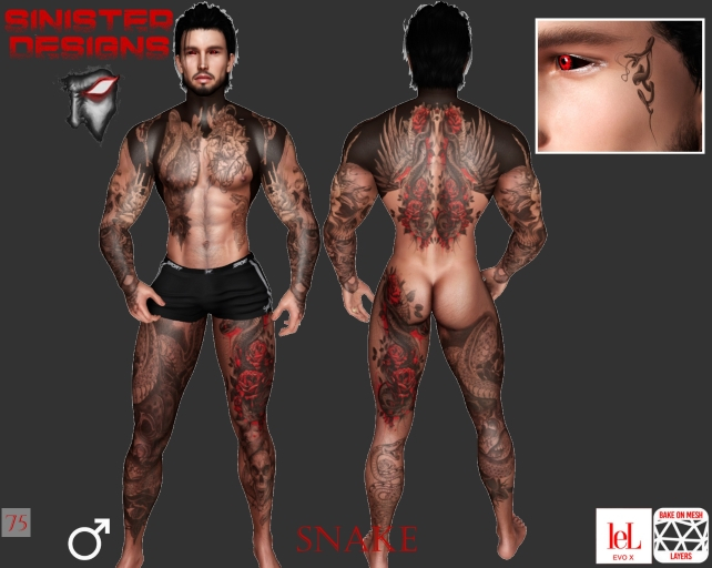 Sinister Designs: Snake Tattoo