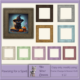 Pawsing for a Spell framed picture