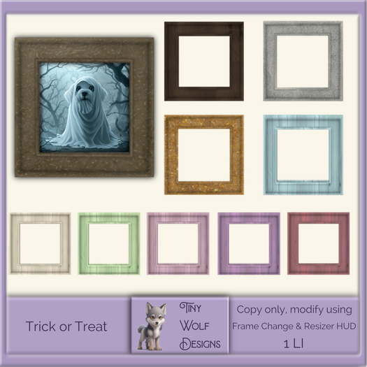 Trick or Treat framed picture