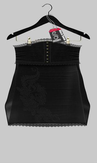 ! Black Swan ! Nova Skirt - Satin Black