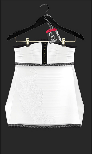! Black Swan ! Nova Skirt - Satin White