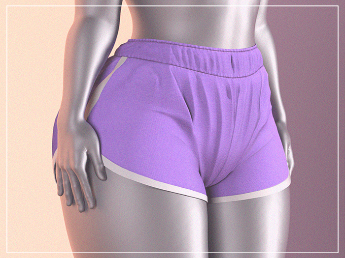 PODIUM - Sport Shorts VIOLET [INITHIUM KUPRA/KUPS | Ebody Reborn]