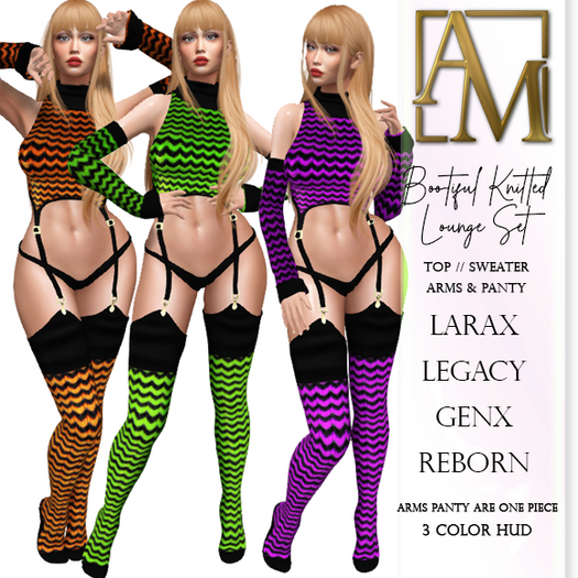 .: AlmaMiranda :. Boo!-Tiful Knitted Lounge Set LaraX Legacy Reborn GenX