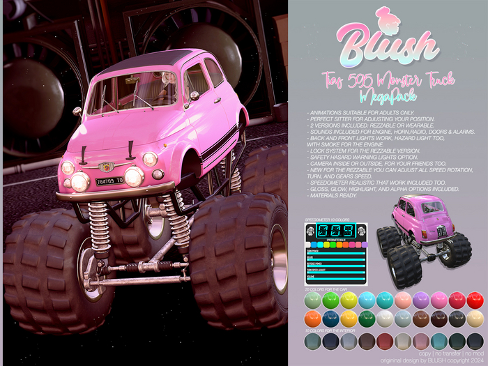 BLUSH - Tiaf 595 - Monster Truck - Megapack