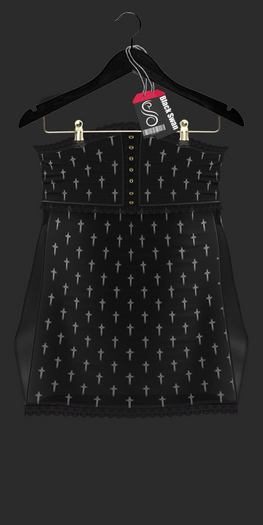 ! Black Swan ! Nova Dress White Cross