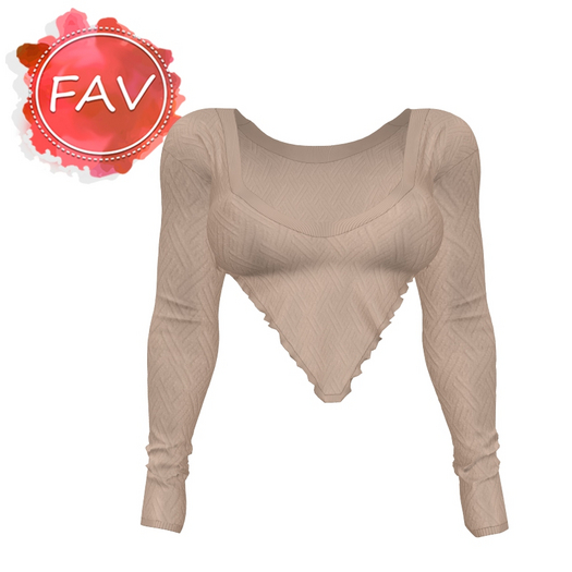 Beige Knitted Blouse