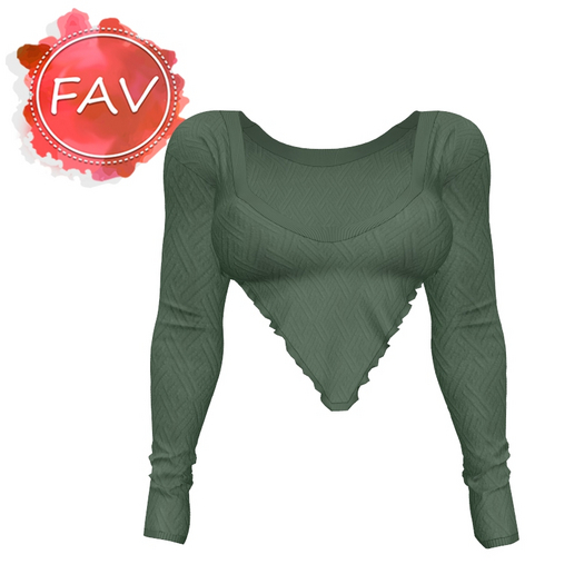 Green Knitted Blouse
