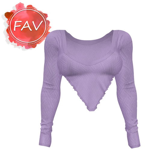 Lilac Knitted Blouse