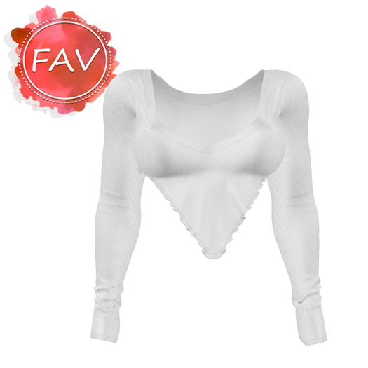 White Knitted Blouse