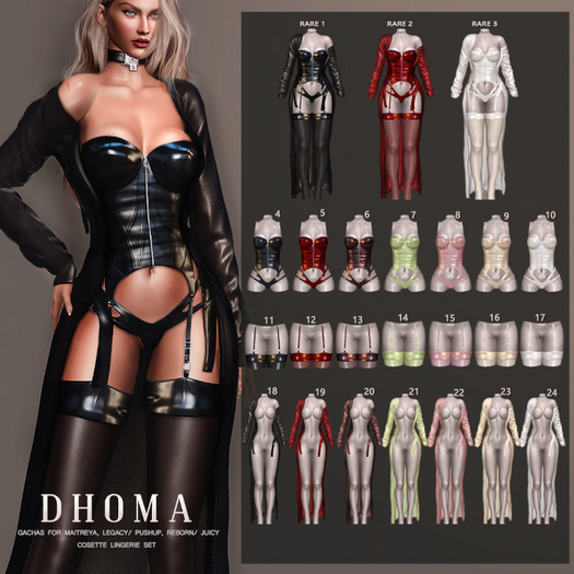 2. Dhoma Cosette Set Lara Red RARE