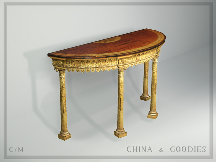 George III Gilt Roman Console -C&G-