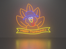 Happy thanksgiving 9 neon sign Full Permission
