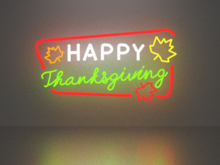 Happy Thanksgiving 11 neon sign Full Permission