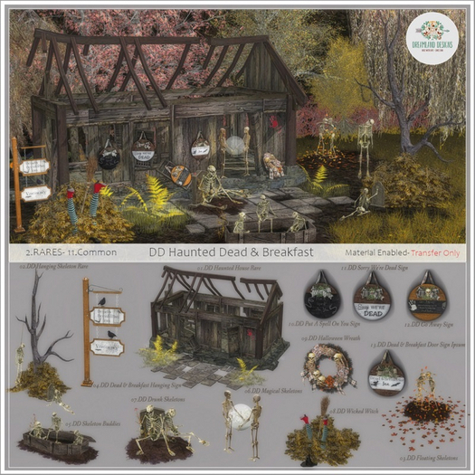 04.DD Dead & Breakfast Hanging Sign Boxed