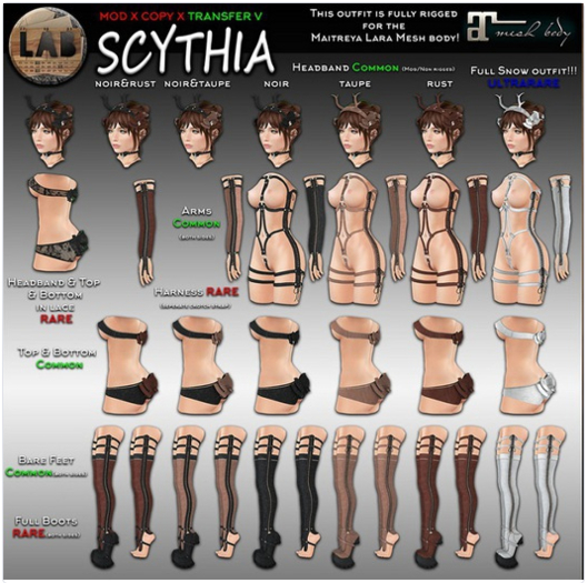 [LAB737] Scythia Arms (noir)