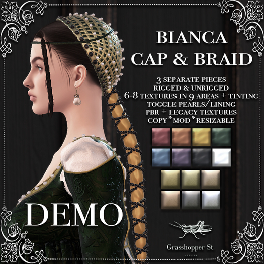Grasshopper St Bianca Cap & Braid DEMO