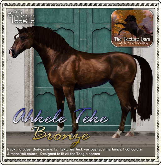 Texture Barn: Bronze Ahkele Teke for Teegle Horses & Pets