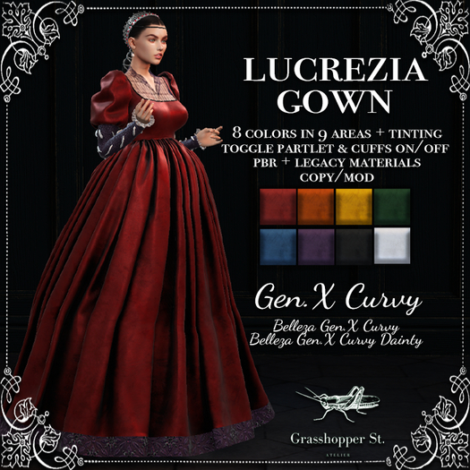 Grasshopper St Lucrezia Gown Gen.X Curvy