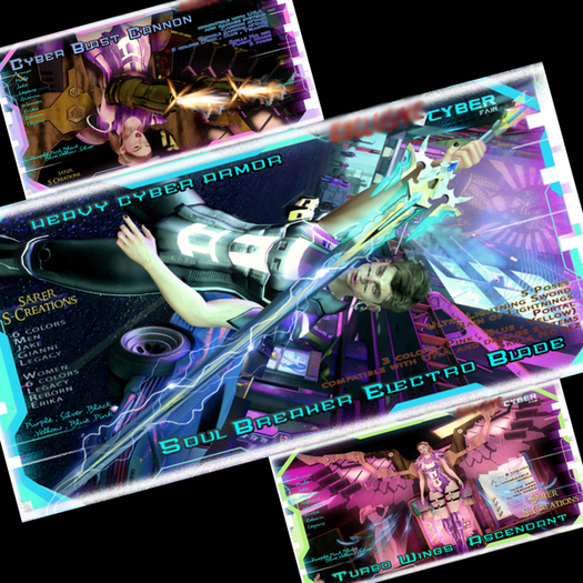 -Mega Pack Men -Set Armor+2 Guns ad Wings