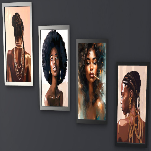 Women Art in frame