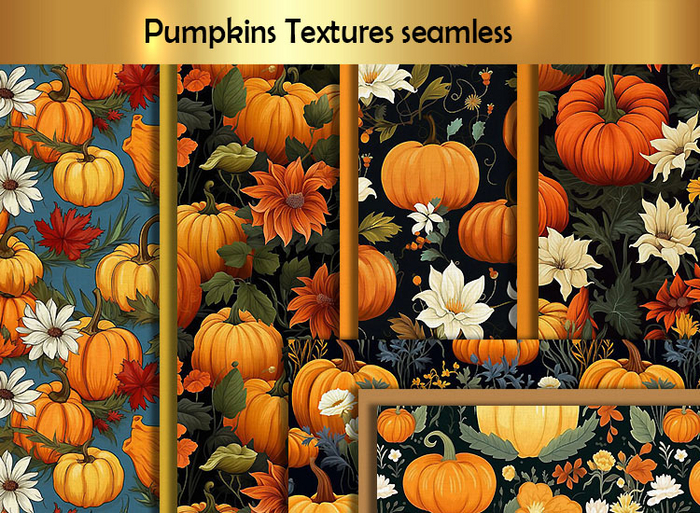 Pumpkins Seamless Textures A