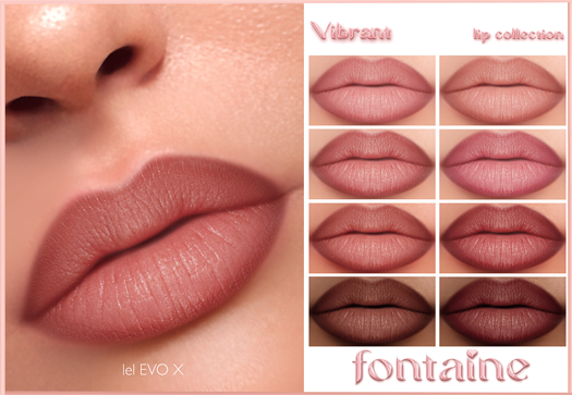 Fontaine Cosmetics - Vibrant Lip Collection - DEMO